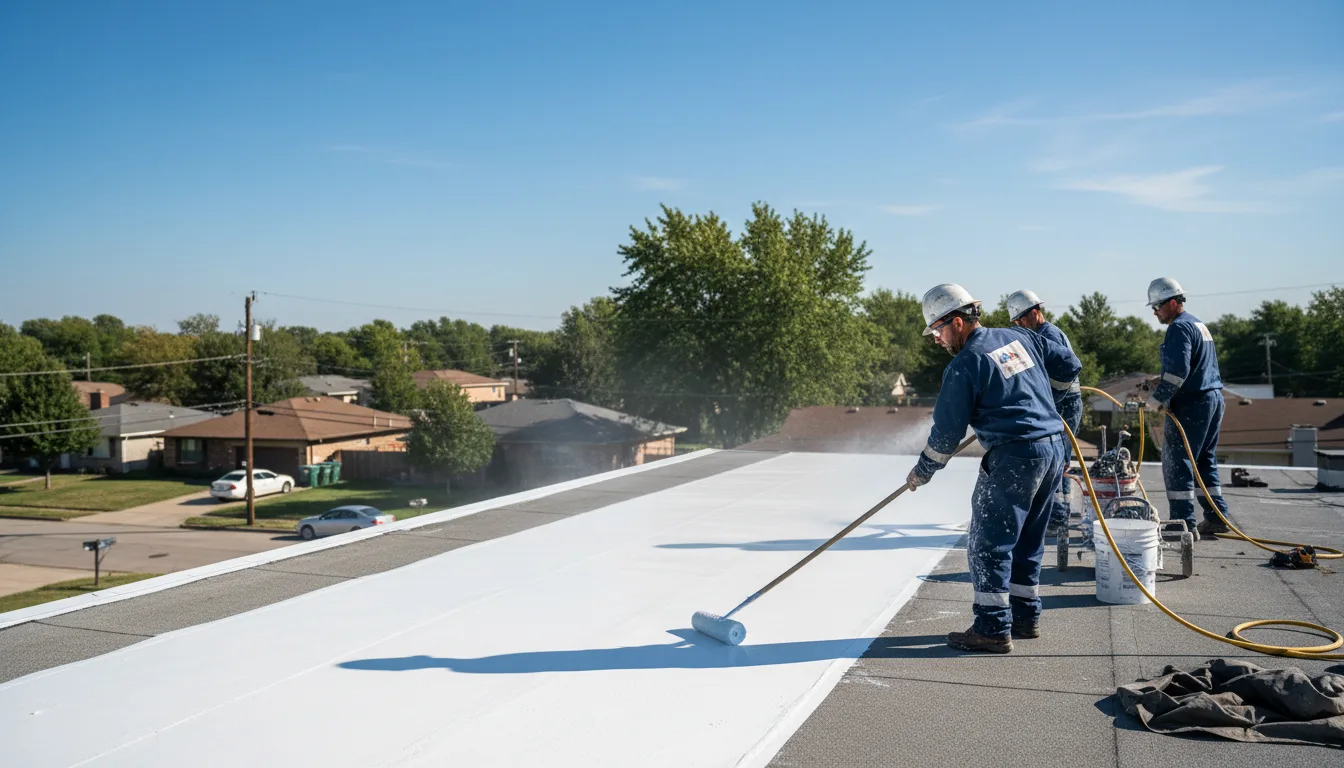 Commercial roof coating in Michigan City, IN near me